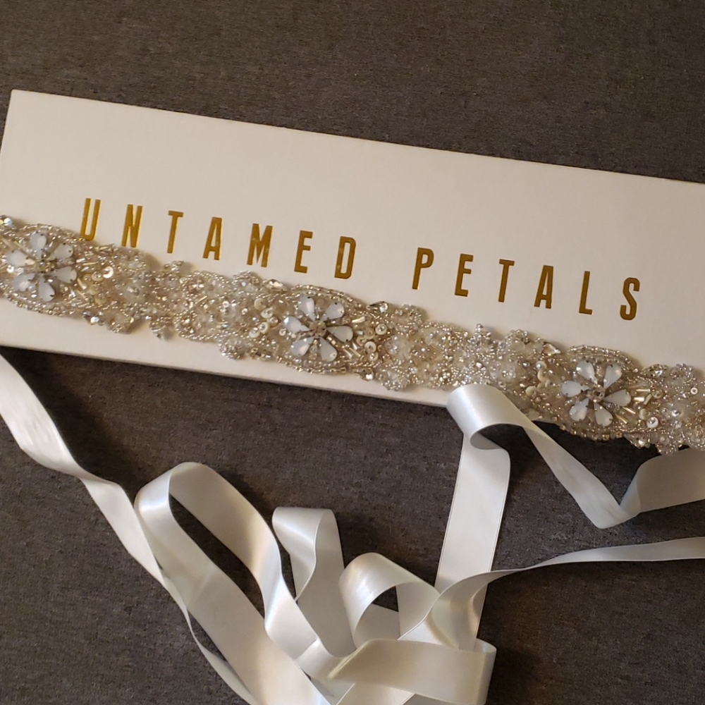 Beaded bridal belt